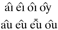 เซอร์คัมเฟล็กซ์ในภาษาฝรั่งเศส
