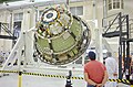 การทดสอบน้ำหนักและจุดศูนย์ถ่วงของยาน EFT-1 Orion เดือนมิถุนายน 2557