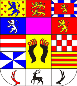 Coat of arms of the duchy of Brunswick-Lüneburg (1599–1613);