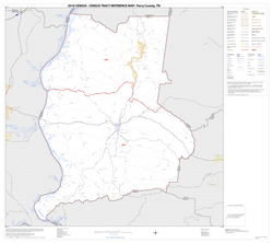 แผนที่เส้นแสดงเครือข่ายถนนของเทศมณฑลเพอร์รี