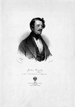 ภาพพิมพ์หินปี ค.ศ. 1842 ของกาเอตาโน โดนิเซตติ