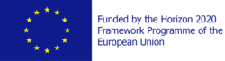 โลโก้ Horizon 2020 ซึ่งเป็นโครงการภายใต้กรอบความร่วมมือของสหภาพยุโรป