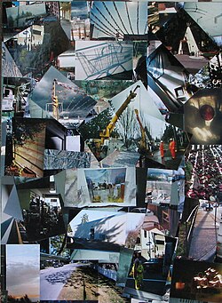 ภาพตัดต่อมุมมองบิดเบี้ยว (Image Wrenched Perspective photocollage) โดย กอร์ดอน ไรซ์ (Alt)