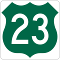 ป้ายทะเบียน US 23 ที่ใช้ในฟลอริดาก่อนปี 1993