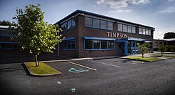 บริเวณด้านนอกสำนักงาน Timpson House ในเมืองแมนเชสเตอร์