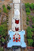 ภาพมุมมองด้านบนของ PSLV C45