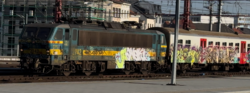 รถไฟ SNCB รุ่น 27 หมายเลข 2742 เดินทางมาถึงสถานีบรัสเซลส์ใต้ เมื่อวันที่ 18 กุมภาพันธ์ 2025