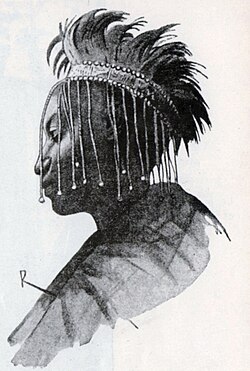 ภาพวาดขาวดำของภาพเหมือนของคิเกลีที่ 4 รวาบูกิรี