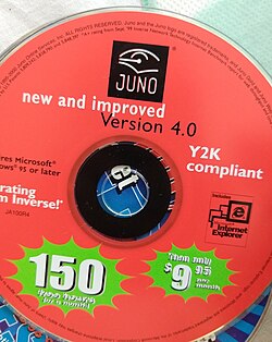 แผ่นซีดีที่ระบุว่าซอฟต์แวร์นั้นรองรับปัญหา Y2K