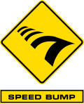 ป้าย "Speed Bump" จะปรากฏอยู่เหนือกล่องเบาะแส ซึ่งทีมที่เช็คอินเป็นทีมสุดท้ายในจุดพักก่อนหน้าในด่านที่ไม่ใช่รอบคัดออกจะต้องทำภารกิจ "Speed Bump" ก่อนจึงจะสามารถดำเนินการต่อได้