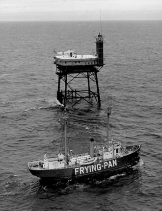 เรือประภาคารของสหรัฐอเมริกาชื่อ"Frying Pan" (LV-115)