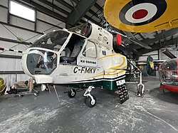 ภาพถ่ายเฮลิคอปเตอร์ KA-32 ที่จัดแสดงชั่วคราว ณ พิพิธภัณฑ์การบินแห่งรัฐบริติชโคลัมเบีย