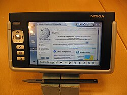 แท็บเล็ต Nokia 770 สำหรับใช้งานอินเทอร์เน็ต