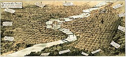 สโปเคนฟอลส์ในปี ค.ศ. 1890
