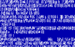 "หน้าจอสีน้ำเงิน" บน Windows 1.01