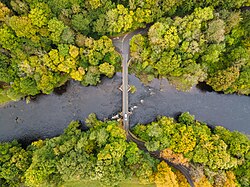 ภาพถ่ายทางอากาศของสะพานปงต์ซีซิลต์