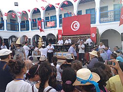 เทศกาล Lag BaOmer ในโบสถ์ El Ghriba ในเมือง Djerba