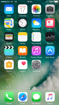 แอป iOS 10