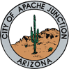 ตราสัญลักษณ์อย่างเป็นทางการของเมือง Apache Junction รัฐแอริโซนา