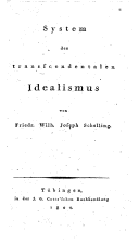 System of Transcendental Idealism