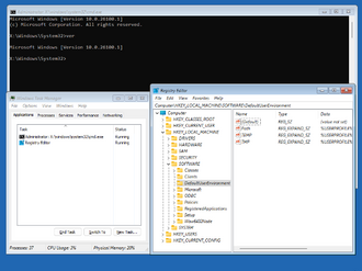 สภาพแวดล้อมการติดตั้งล่วงหน้าของ Windows
