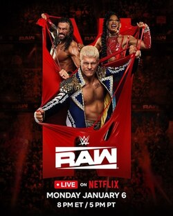 รายการ WWE Rawออกอากาศครั้งแรกทาง Netflix