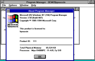 ระบบปฏิบัติการ Windows NT 3.5