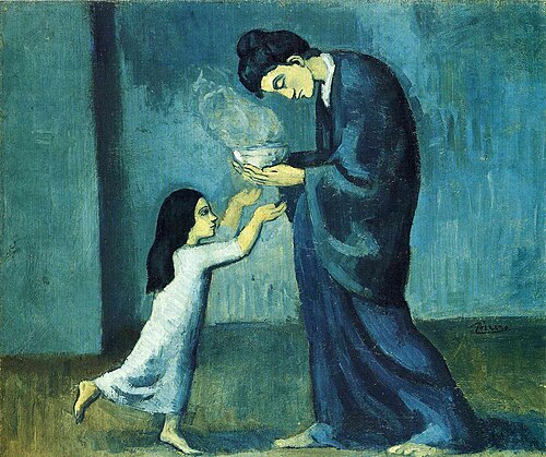 ปี ค.ศ. 1902–03, La soupe (ซุป), สีน้ำมันบนผ้าใบ, ขนาด 38.5 x 46.0 ซม., หอศิลป์แห่งรัฐออนแทรีโอ, โทรอนโต, แคนาดา