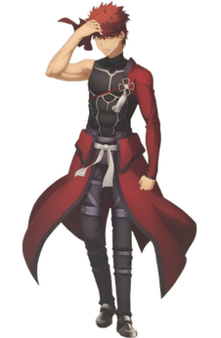 ภาพของตัวเอกหลักจาก Fate/stay night